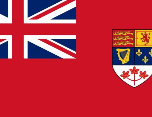 Das historische Kalenderblatt – Ahornblatt-Flagge für Kanada
